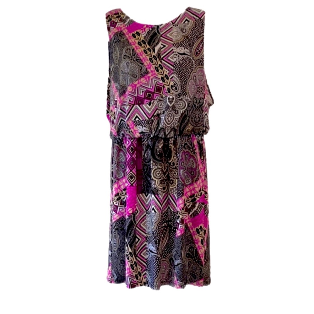 Style & co sleeveless dress with top underneath attached tank. Lightly worn.